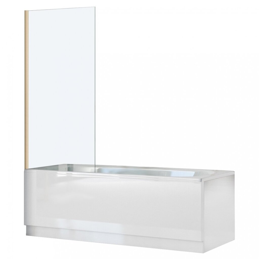 Vonios sienelė REA Elegant Fix 80 cm, light gold kaina ir informacija | Priedai vonioms, dušo kabinoms | pigu.lt