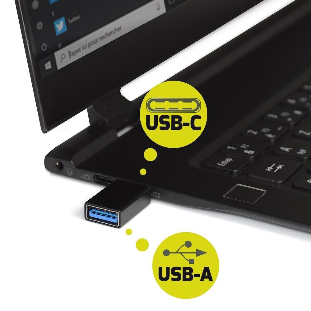 Adapteris Port Designs USB Type-C do USB-A - Dual Pack 900142 kaina ir informacija | Adapteriai, USB šakotuvai | pigu.lt