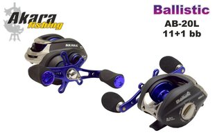 Катушка-мультипликатор Akara Ballistic AB20L 11 + 1BB цена и информация | Катушки для спиннинга | pigu.lt