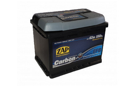 ZAP Carbon EFB 62Ah 550A akumuliatorius kaina ir informacija | Akumuliatoriai | pigu.lt