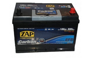 Akumuliatorius ZAP Carbon EFB Jap (-+) 100Ah 800A kaina ir informacija | Akumuliatoriai | pigu.lt