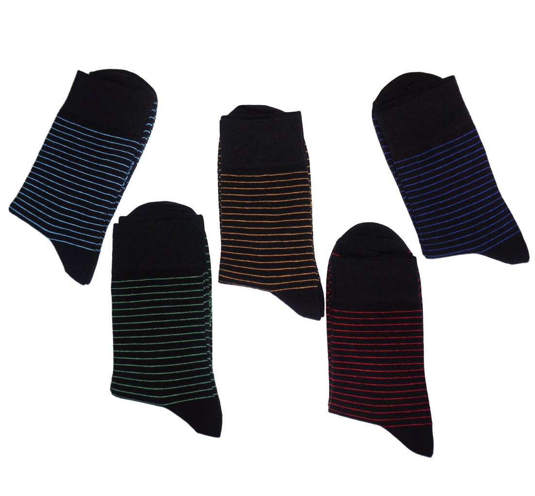 Vyriškos kojinės juostelės, juodos цена и информация | Vyriškos kojinės | pigu.lt