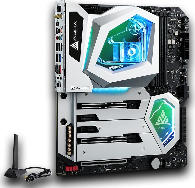 ASRock Z490 Aqua kaina ir informacija | Pagrindinės plokštės | pigu.lt