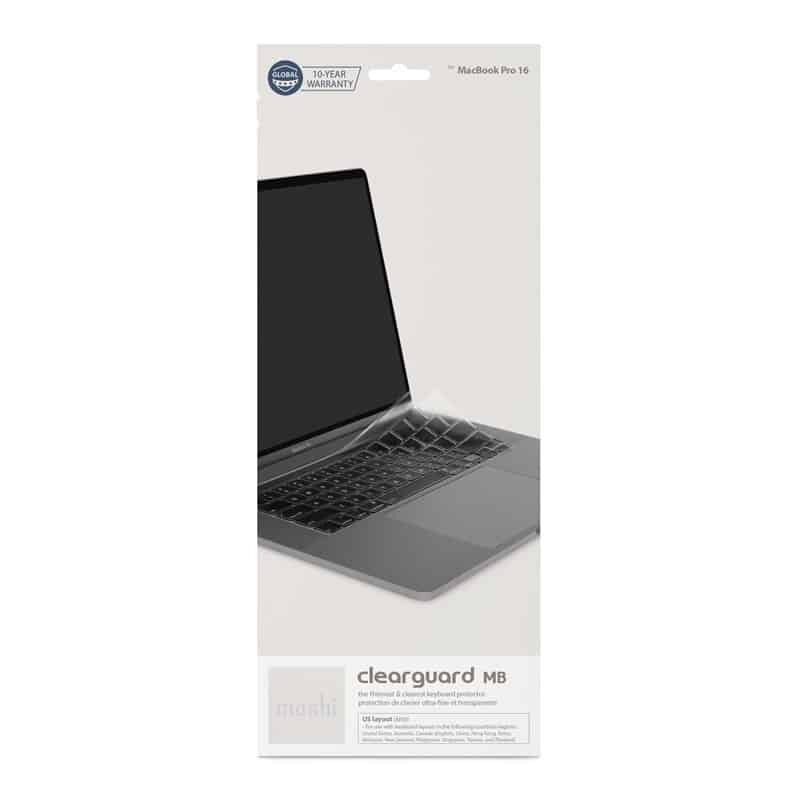 Moshi ClearGuard MB – klaviatūros apsauga, skirta MacBook Pro 16" / MacBook Pro 13" 2020 ES kaina ir informacija | Klaviatūros | pigu.lt