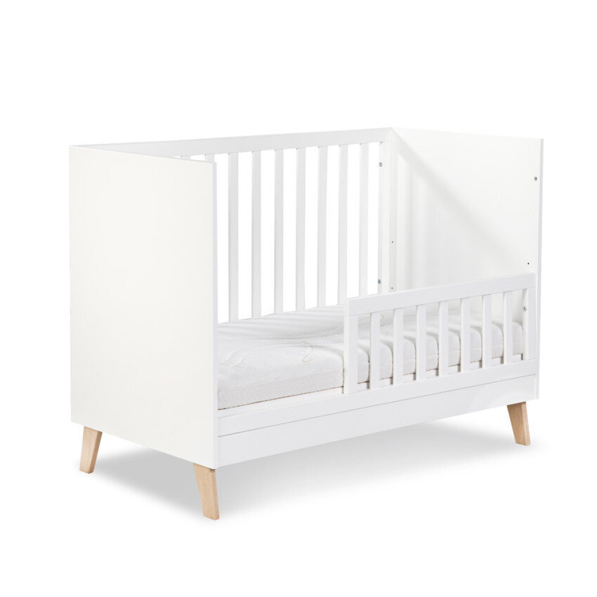 Kūdikio lovytė Noah,120x60 cm, balta kaina | pigu.lt
