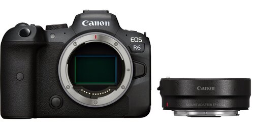 Canon EOS R6 Body + Mount Adapter EF-EOS R kaina ir informacija | Skaitmeniniai fotoaparatai | pigu.lt