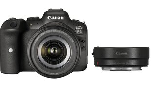 Canon EOS R6 + RF 24-105мм F4-7.1 IS STM + Mount Adapter EF-EOS R цена и информация | Цифровые фотоаппараты | pigu.lt