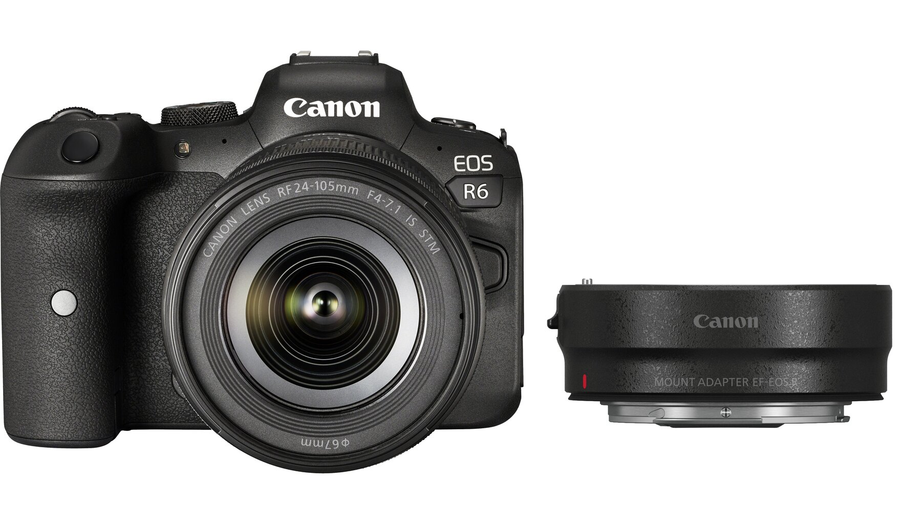 Canon EOS R6 + RF 24-105mm F4-7.1 IS STM + Mount Adapter EF-EOS R kaina ir informacija | Skaitmeniniai fotoaparatai | pigu.lt