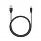 Toti 1M231-BLK USB A/ Type C 1 m kaina ir informacija | Laidai telefonams | pigu.lt