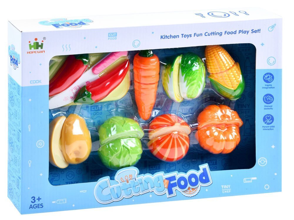 Žaislinės daržovės pjaustymui Cutting Food kaina ir informacija | Žaislai mergaitėms | pigu.lt