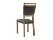 2-jų kėdžių komplektas BRW Gent 2, juodas internetu