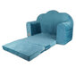 Sofa Velvet Kids V111, mėlyna kaina ir informacija | Vaikiški sėdmaišiai, foteliai, pufai | pigu.lt