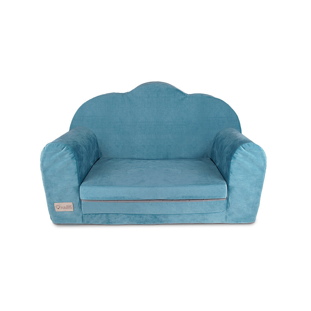 Sofa Velvet Kids V111, mėlyna цена и информация | Vaikiški sėdmaišiai, foteliai, pufai | pigu.lt
