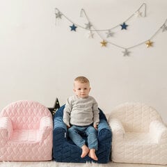 Кресло Velvet Kids V105, темно-синее цена и информация | Детские диваны, кресла | pigu.lt