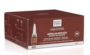 Ампулы от выпадения волос Martiderm Hair System 14 шт. цена и информация | Средства для укрепления волос | pigu.lt