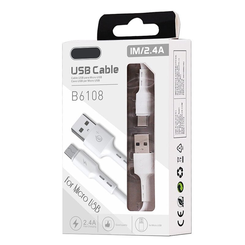 OnePlus USB-micro USB 1m 2.4A цена и информация | Laidai telefonams | pigu.lt