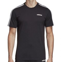 Marškinėliai vyrams Adidas Essentials 3 Stripes Tee, juodi kaina ir informacija | Sportinė apranga vyrams | pigu.lt