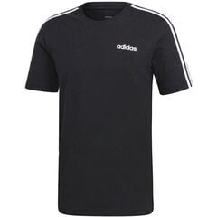 Мужская футболка Adidas Essentials 3 Stripes Tee, черная цена и информация | Мужская спортивная одежда | pigu.lt