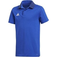 Marškinėliai berniukams Adidas Condivo 18 Cotton Polo Junior, mėlyni kaina ir informacija | Marškinėliai berniukams | pigu.lt