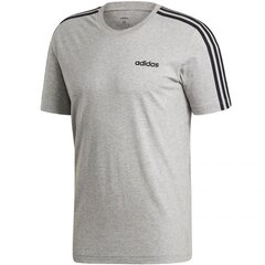 Мужская футболка Adidas Essentials 3 Stripes Tee, серая цена и информация | Мужская спортивная одежда | pigu.lt