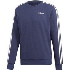 Džemperis vyrams Adidas Essentials 3 Stripes Crewneck, mėlynas цена и информация | Мужские толстовки | pigu.lt