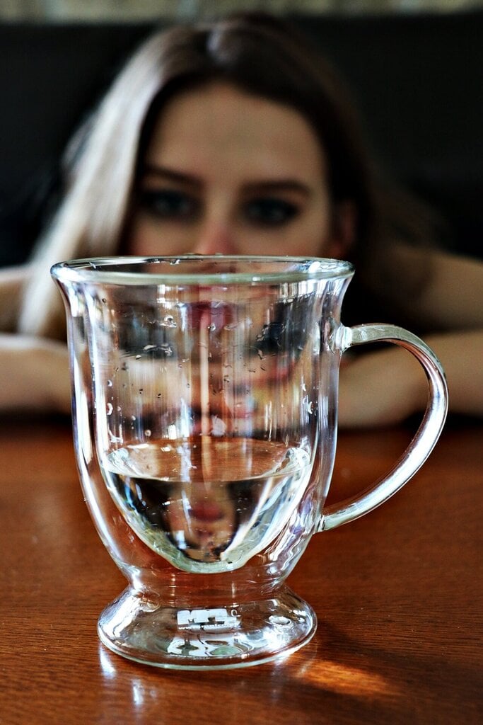 Dvigubo borosilikatinio stiklo arbatos puodelių komplektas, 2 vnt. kaina ir informacija | Taurės, puodeliai, ąsočiai | pigu.lt