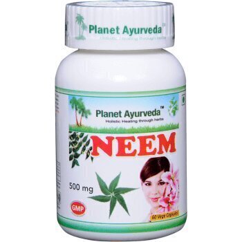 Maisto papildas Planet Ayurveda Neem, 60 kapsulių kaina ir informacija | Vitaminai, maisto papildai, preparatai grožiui | pigu.lt