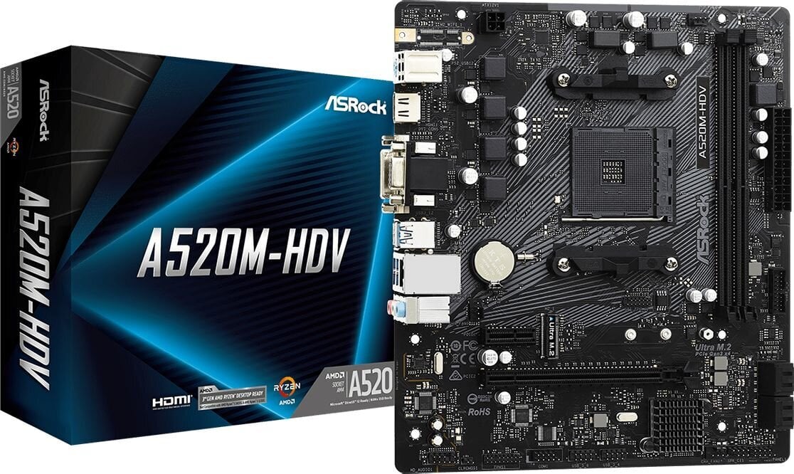 ASRock 90-MXBE50-A0UAYZ kaina ir informacija | Pagrindinės plokštės | pigu.lt