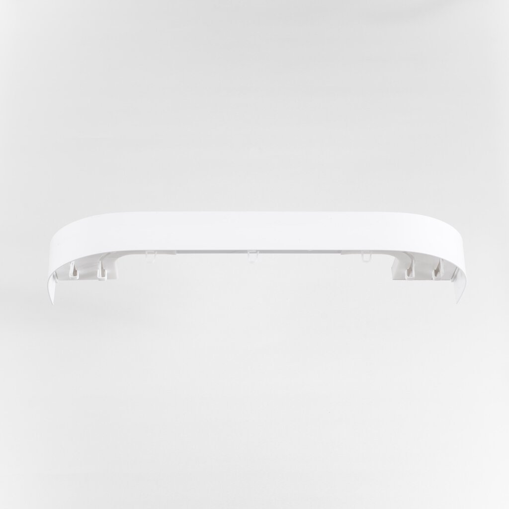 Karnizas lubinis 2 bėgelių (sukomplektuotas) baltos sp. , 205 cm kaina ir informacija | Karnizai | pigu.lt