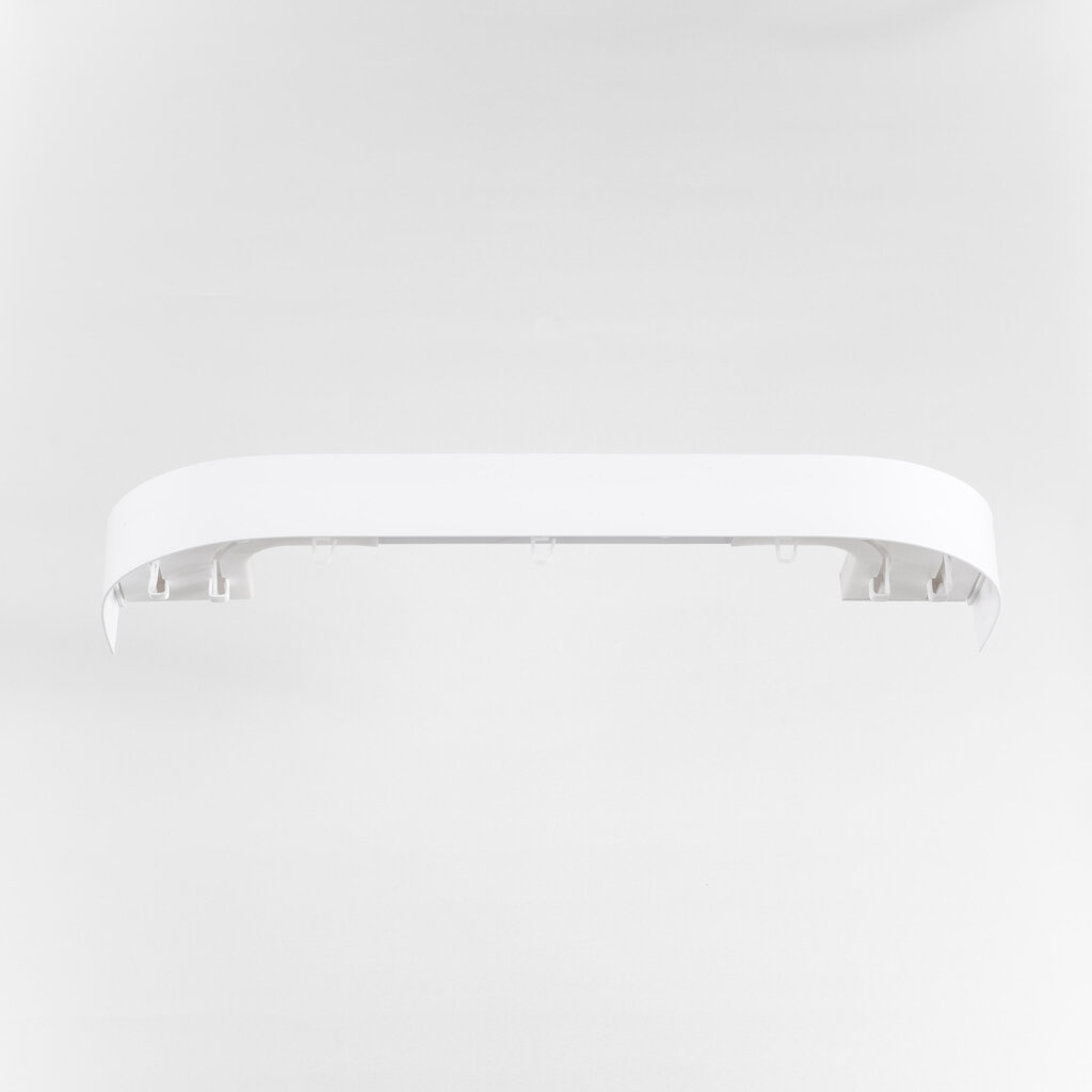 Karnizas lubinis 2 bėgelių (sukomplektuotas) baltos sp. , 300 cm kaina ir informacija | Karnizai | pigu.lt