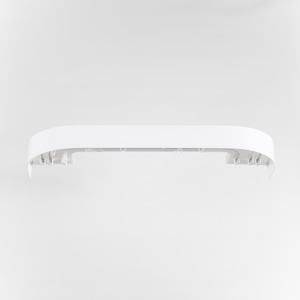 Karnizas lubinis 3 bėgelių (sukomplektuotas) baltos sp.  , 230 cm kaina ir informacija | Karnizai | pigu.lt
