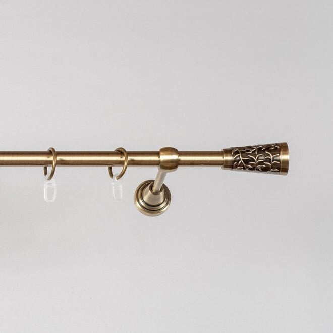 Karnizas SEVILLA viengubas Ø16mm šv. send. aukso sp., 240 cm kaina ir informacija | Karnizai | pigu.lt