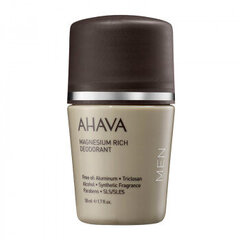 Rutulinis dezodorantas vyrams Ahava Men Roll-On Magnesium Rich Deodorant, 50ml kaina ir informacija | Dezodorantai | pigu.lt