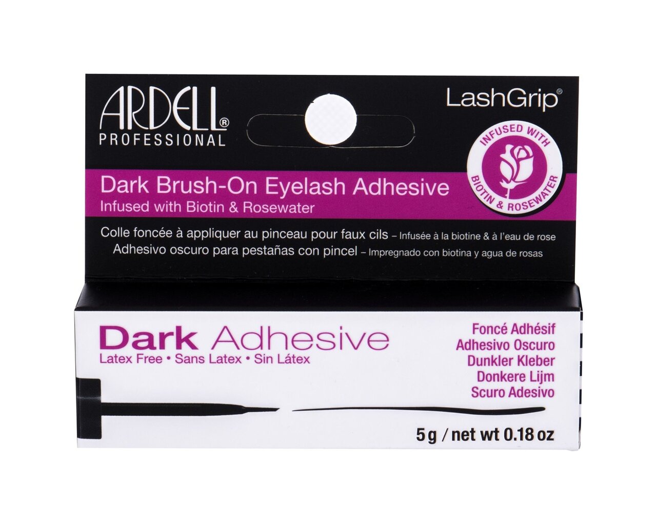 Blakstienų klijai Ardell LashGrip Brush-On Dark Adhesive Dark, 5 g цена и информация | Priklijuojamos blakstienos, blakstienų rietikliai | pigu.lt