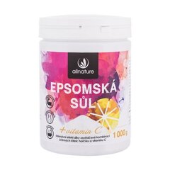 Vonios druska su vitaminu C Allnature Epsom Salt Vitamin C, 1000 g kaina ir informacija | Dušo želė, aliejai | pigu.lt