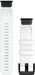 Белый силиконовый ремешок Garmin Quickfit, 20 мм цена и информация | Аксессуары для смарт-часов и браслетов | pigu.lt