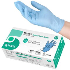 Нитриловые перчатки Selefa Nitrile Medical Exam Gloves Blue M, 200 шт. цена и информация | Первая помощь | pigu.lt