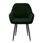 Kėdė Homede Stillo, tamsiai žalia kaina ir informacija | Virtuvės ir valgomojo kėdės | pigu.lt