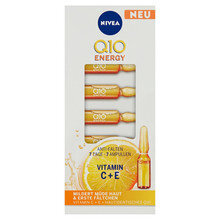 Serumas-ampulės su vitaminu C ir E Nivea Q10 Energy, 7 ml kaina ir informacija | Veido aliejai, serumai | pigu.lt