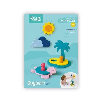 Quutopia - Пазл для ванны - Уплывай в море, Quut 171928 цена и информация | Игрушки для малышей | pigu.lt