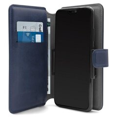 PURO Wallet 360° XL etui uniwersalne granatowy|dark blue obrotowe z kieszeniami na karty UNIWALLET4BLUEXL цена и информация | Чехлы для телефонов | pigu.lt