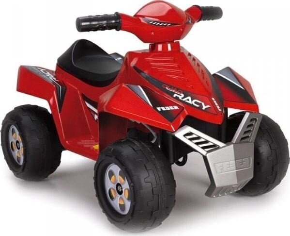 Elektrinis vaikiškas keturratis Feber 6V, raudonas kaina ir informacija | Elektromobiliai vaikams | pigu.lt