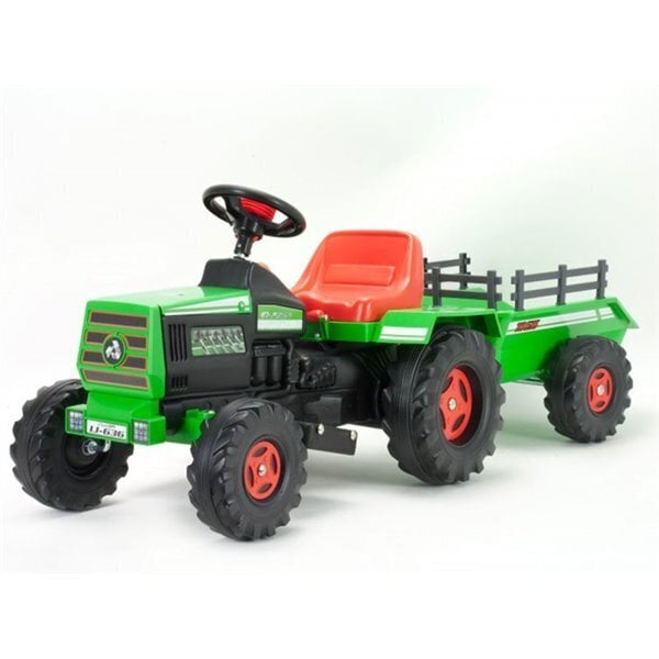 Vaikiškas elektrinis traktorius su priekaba Injusa Basic kaina ir informacija | Elektromobiliai vaikams | pigu.lt
