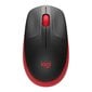 Logitech M190, raudona цена и информация | Pelės | pigu.lt