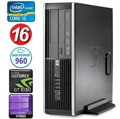 HP 8100 Elite SFF i5-750 16 ГБ 960SSD GT1030 2 ГБ DVD WIN10Pro цена и информация | Stacionarūs kompiuteriai | pigu.lt