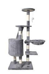 Домик когтеточка Alba Grey, 118 см цена и информация | Когтеточки | pigu.lt