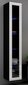 Vitrina Cama Meble Vigo 180, juoda/balta kaina ir informacija | Vitrinos, indaujos | pigu.lt
