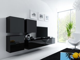 Шкафчик Cama Meble Vigo 50, черный цена и информация | Шкафчики в гостиную | pigu.lt