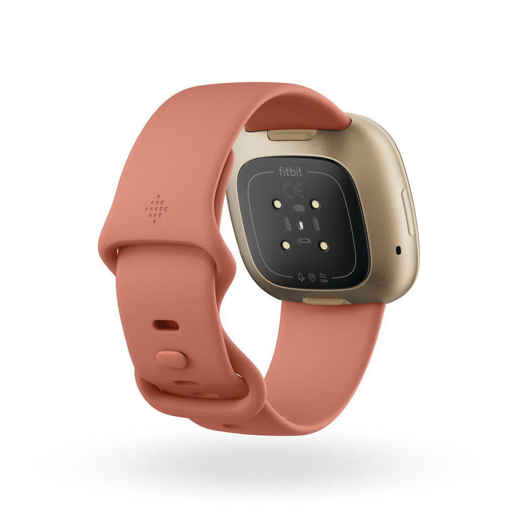 Fitbit Versa 3 Pink Clay/Soft Gold kaina ir informacija | Išmanieji laikrodžiai (smartwatch) | pigu.lt