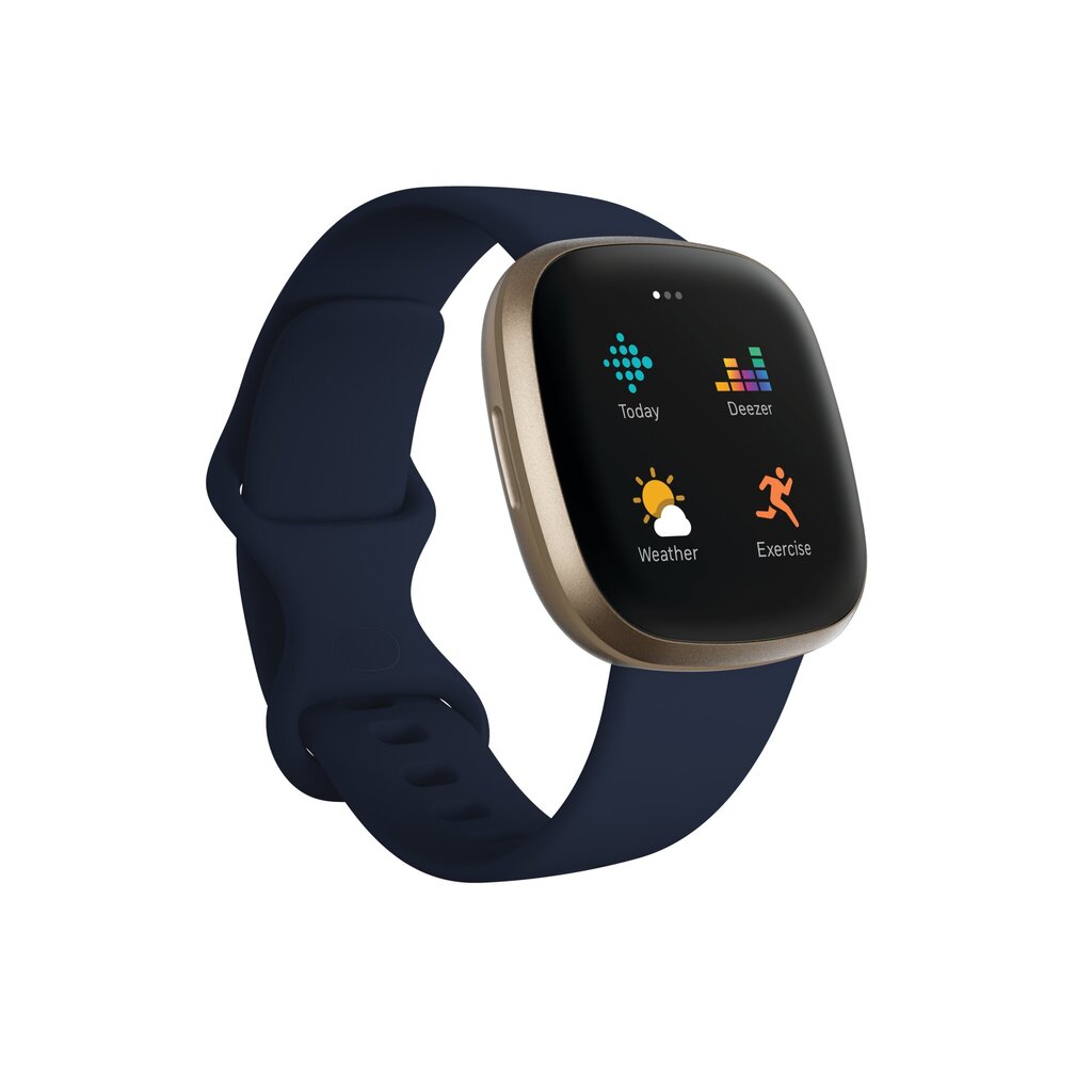 Fitbit Versa 3 FB511GLNV Midnight/Soft Gold kaina ir informacija | Išmanieji laikrodžiai (smartwatch) | pigu.lt